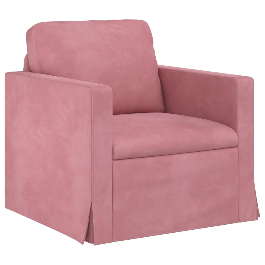 Ensemble de Canapés 2 pcs Rose 198 x 78 x 80 cm Velours - 4