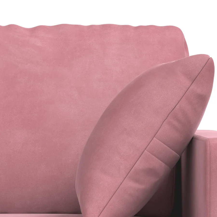 Ensemble de Canapés 2 pcs Rose 198 x 78 x 80 cm Velours - 6