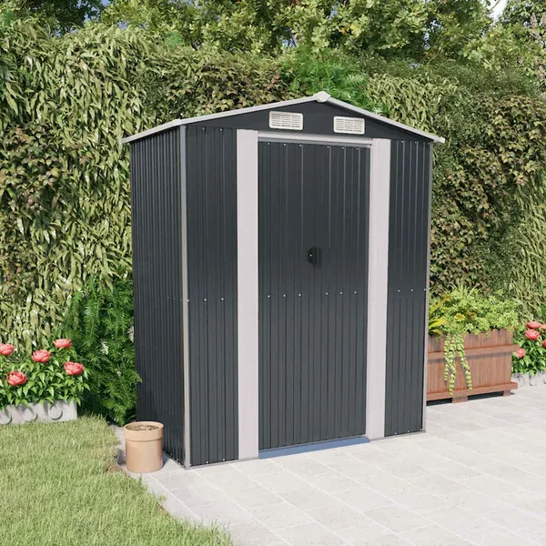 Abri de jardin Anthracite 192x108x223 cm Métal galvanisé