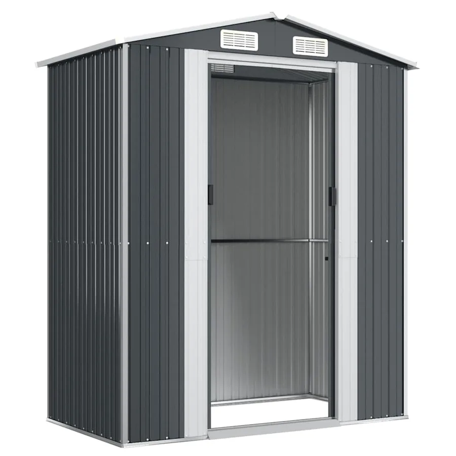 Abri de jardin Anthracite 192x108x223 cm Métal galvanisé - 4