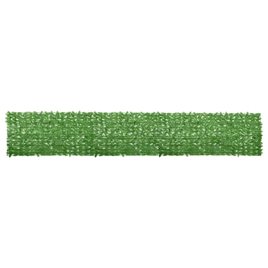 Écran de balcon avec feuilles vert 600x100 cm
