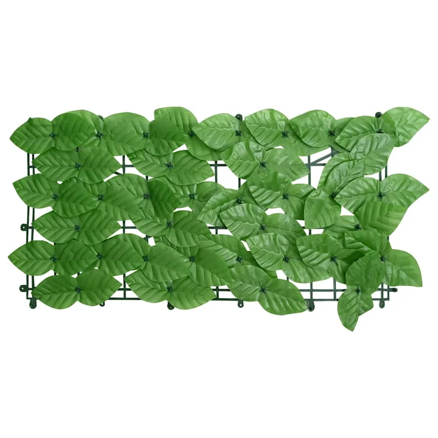Écran de balcon avec feuilles vert 600x100 cm - 2