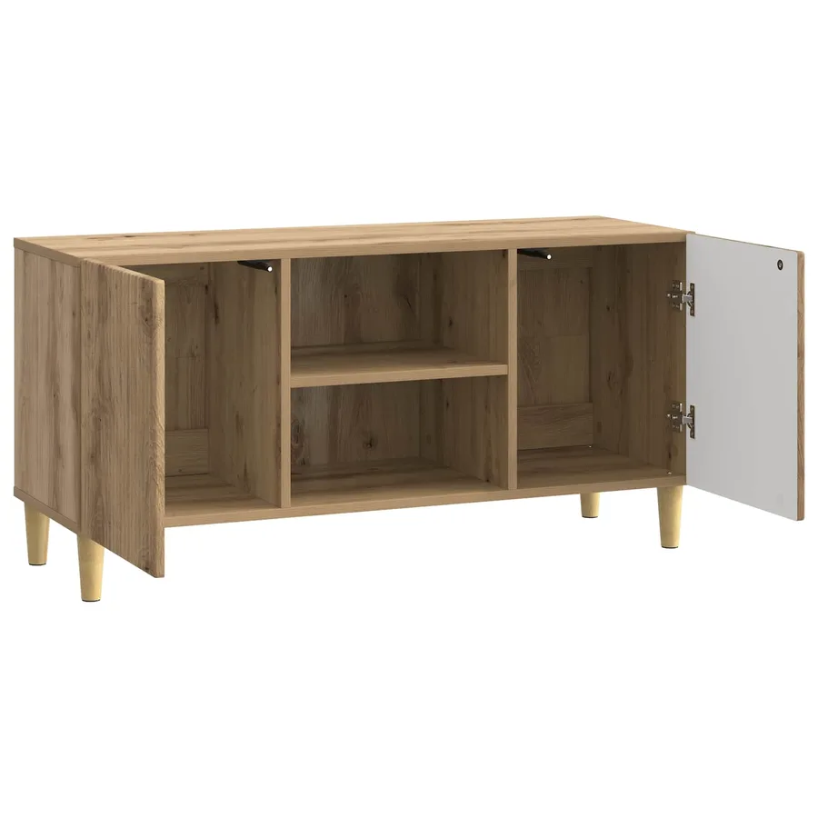 Meuble TV 102 x 34,5 x 50 cm Chêne artisanal Bois d'ingénierie - 5