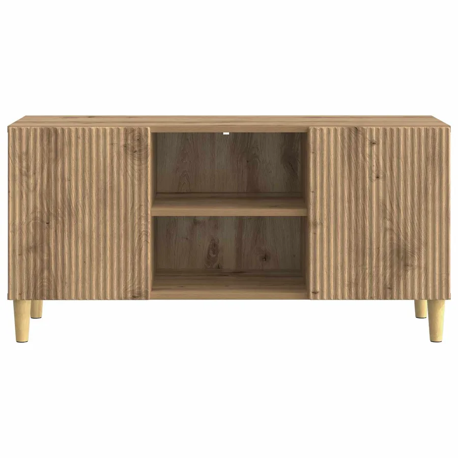 Meuble TV 102 x 34,5 x 50 cm Chêne artisanal Bois d'ingénierie - 6