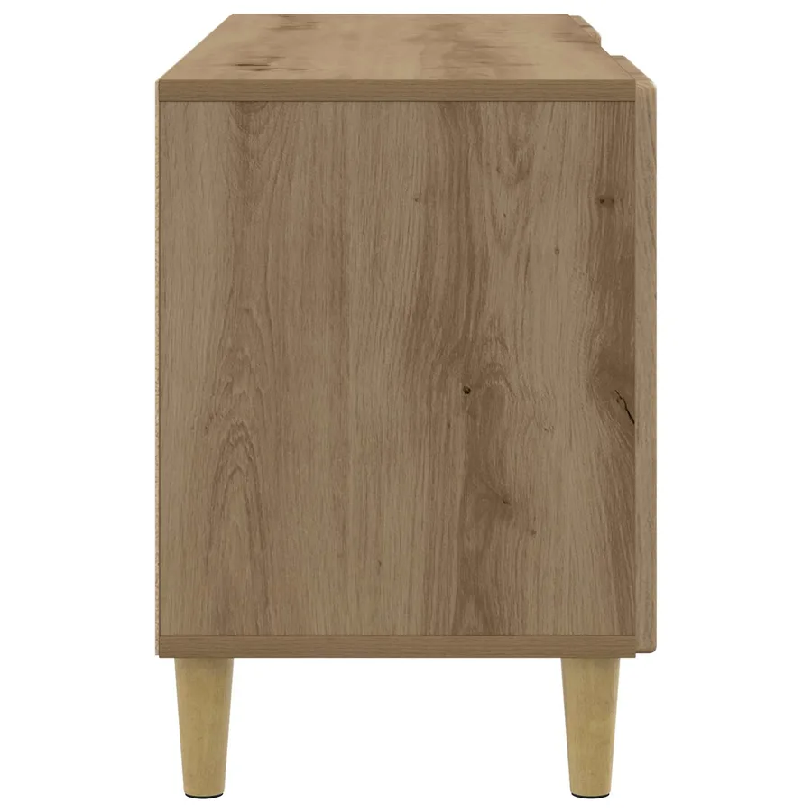 Meuble TV 102 x 34,5 x 50 cm Chêne artisanal Bois d'ingénierie - 7