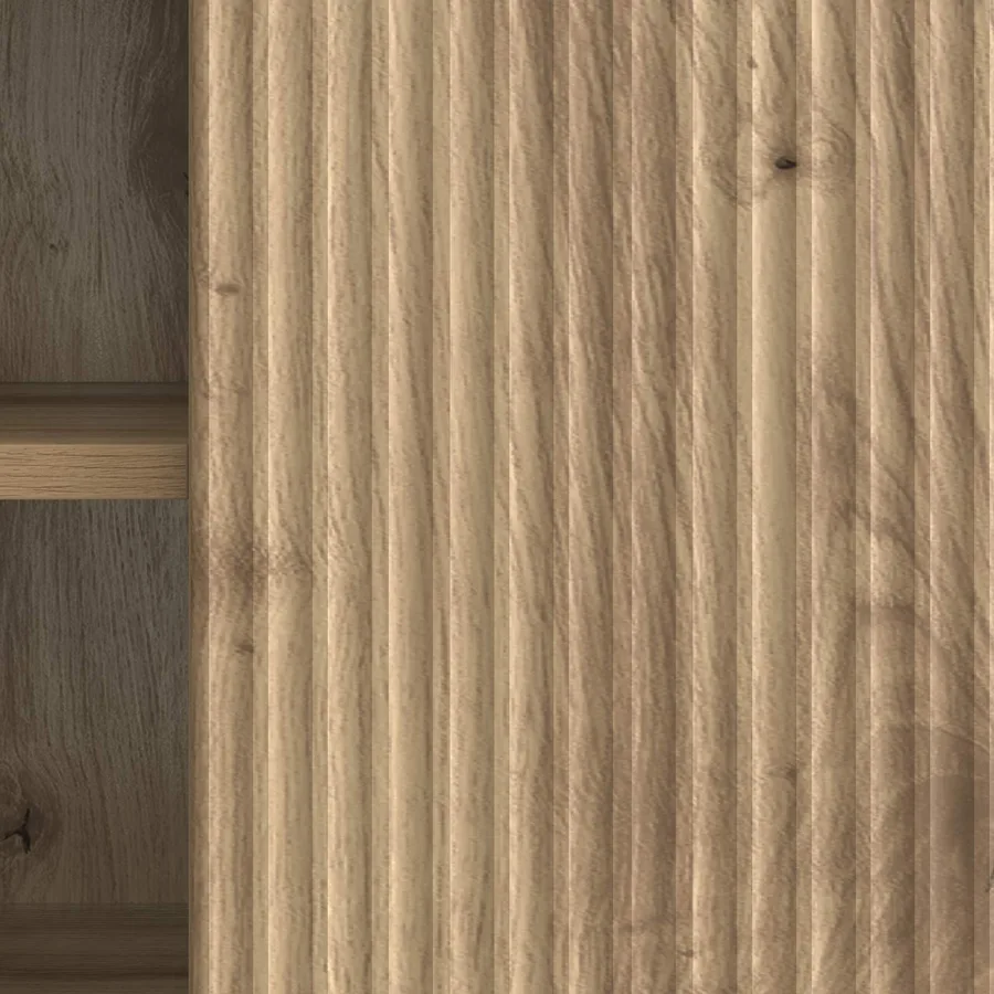Meuble TV 102 x 34,5 x 50 cm Chêne artisanal Bois d'ingénierie - 8