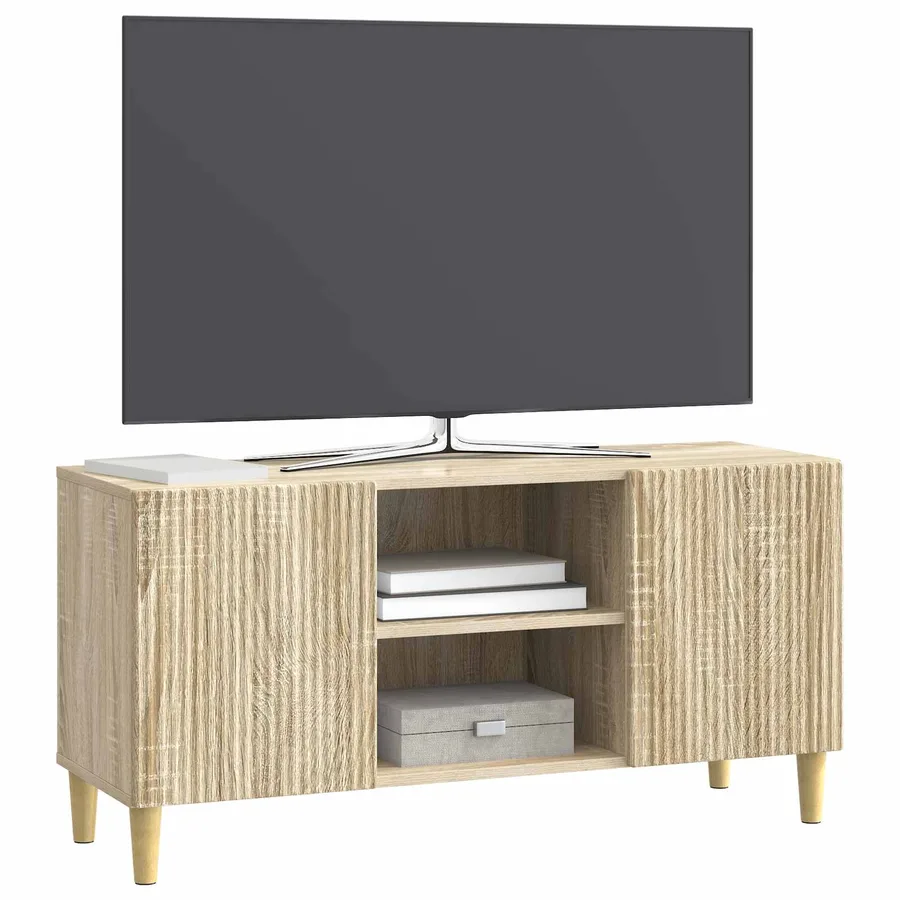Meuble TV Chêne Sonoma 102 x 34,5 x 50 cm Bois d'ingénierie - 3