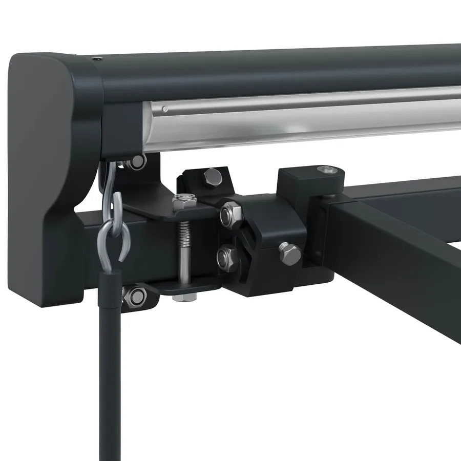 Cadre de auvent manuel Réglable Anthracite 5 × 3,5 m Acier - 7