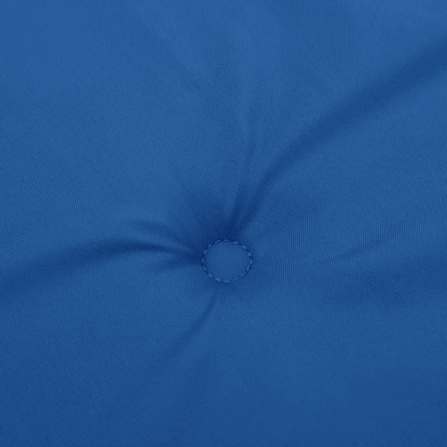 Coussins de chaise de jardin à dossier bas lot de 4 bleu royal - 8