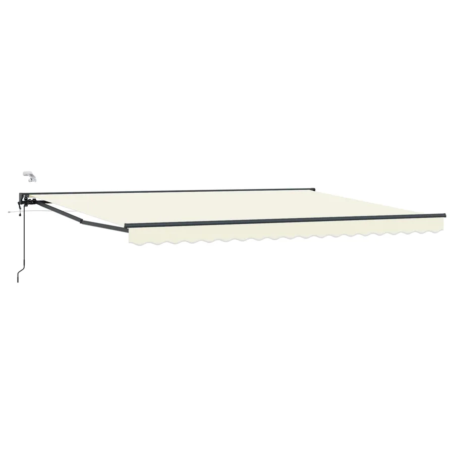 Auvent rétractable électrique Crème et Anthracite 4,5 × 3,5 m - 2