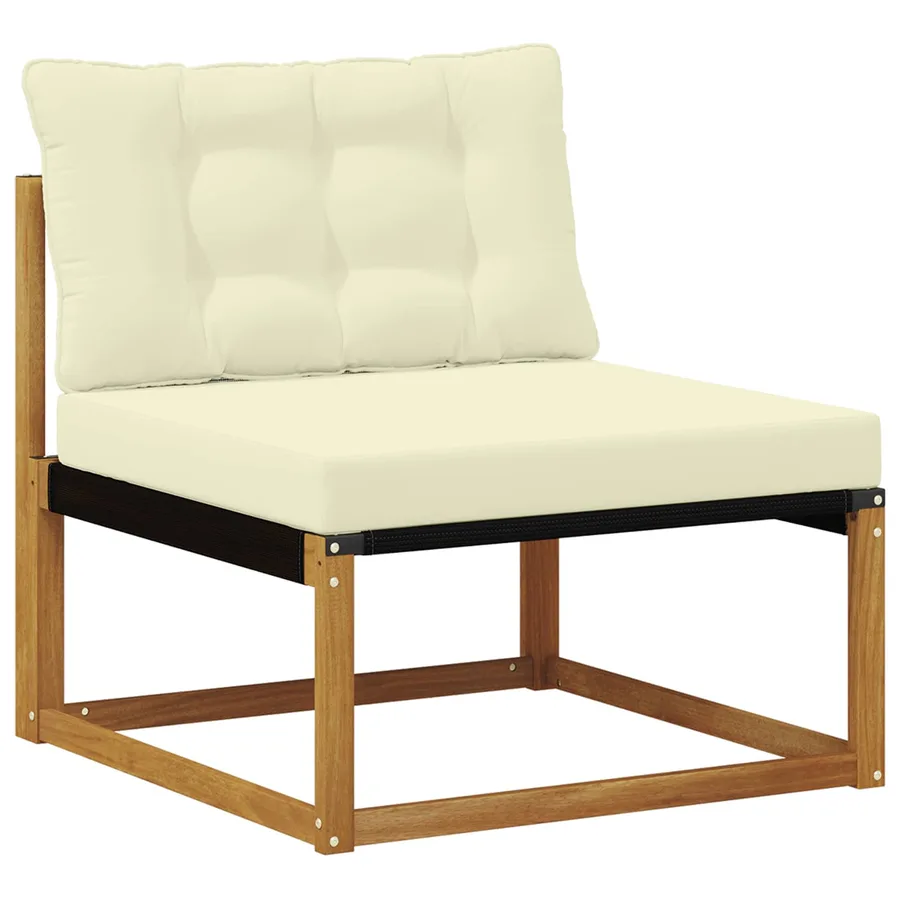 Ensemble de canapés d'extérieur 6 pcs Naturel et Crème - 3
