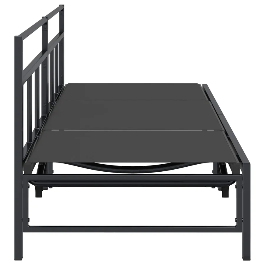 Transat Noir 200 x 62 x 59,5 cm Textilène - 5