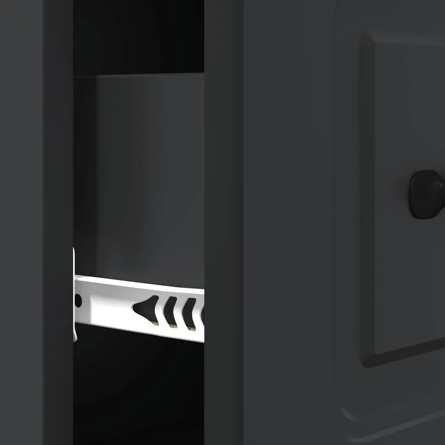 Armoire à tiroirs Noir 66 x 34,5 x 87 cm Bois d'ingénierie - 10