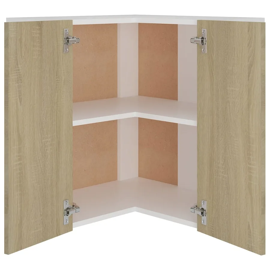 Armoire d'angle suspendue "Lyon" Chêne Sonoma 57 x 57 x 60 cm Bois d'ingénierie - 5