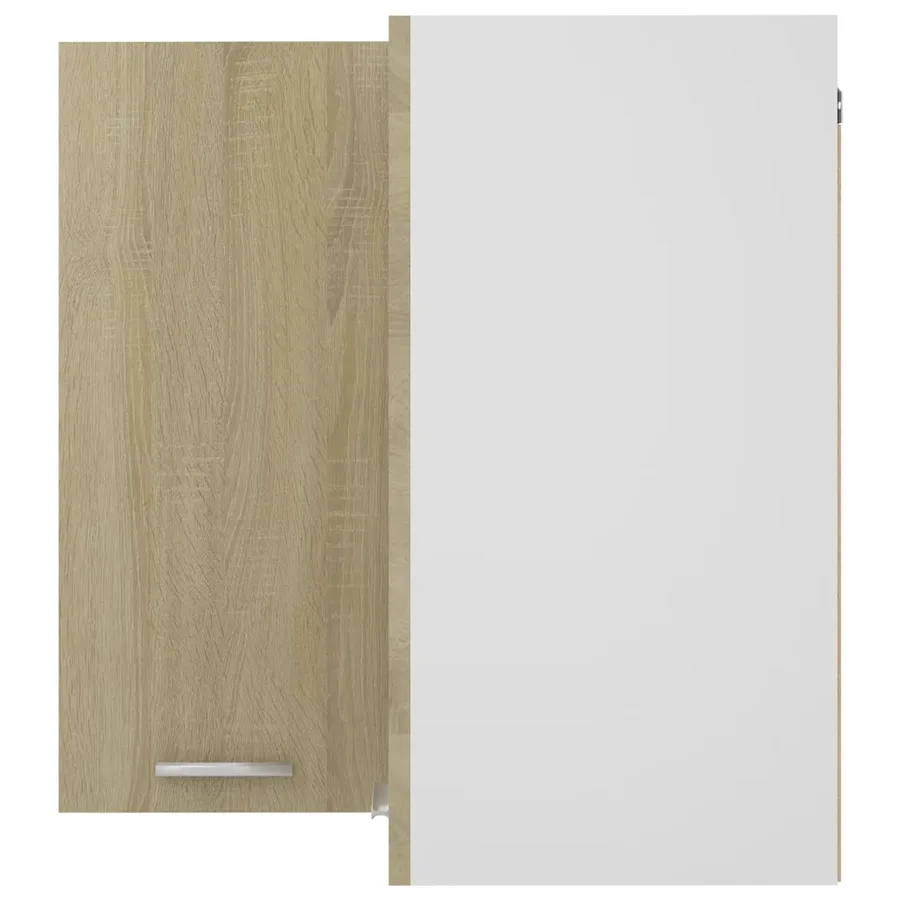 Armoire d'angle suspendue "Lyon" Chêne Sonoma 57 x 57 x 60 cm Bois d'ingénierie - 7