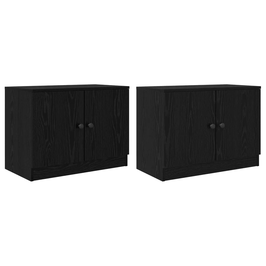 Armoire de rangement pour lit mezzanine 2 pc Chêne noir - 4