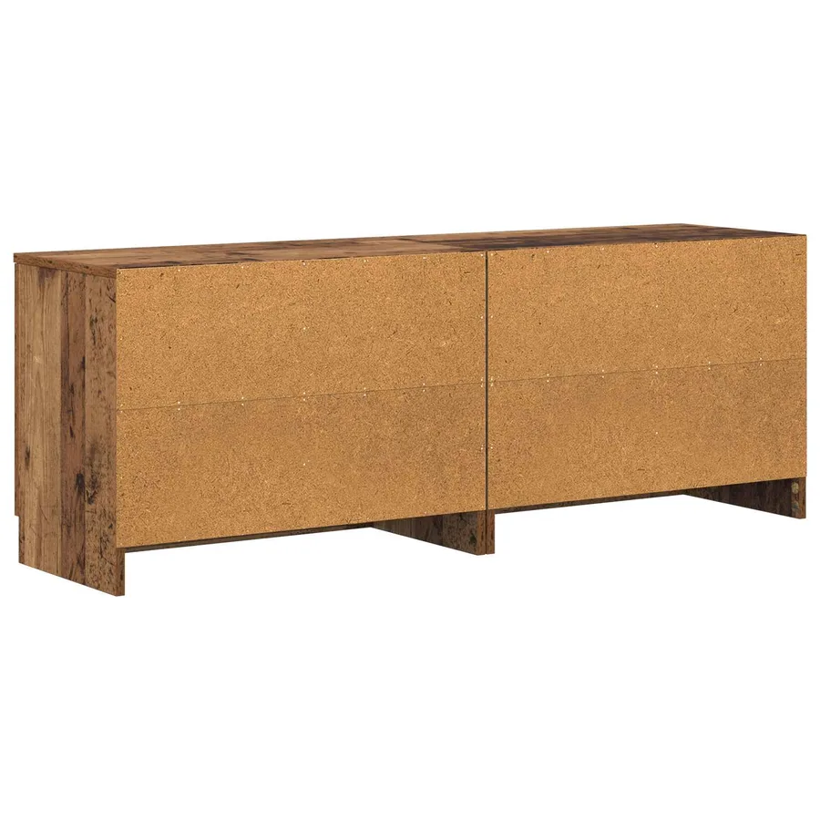 Armoire de rangement pour lit mezzanine 2 pc Bois ancien - 7