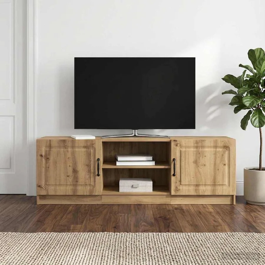 Meuble TV 150 x 31 x 47 cm Chêne artisanal Bois d'ingénierie