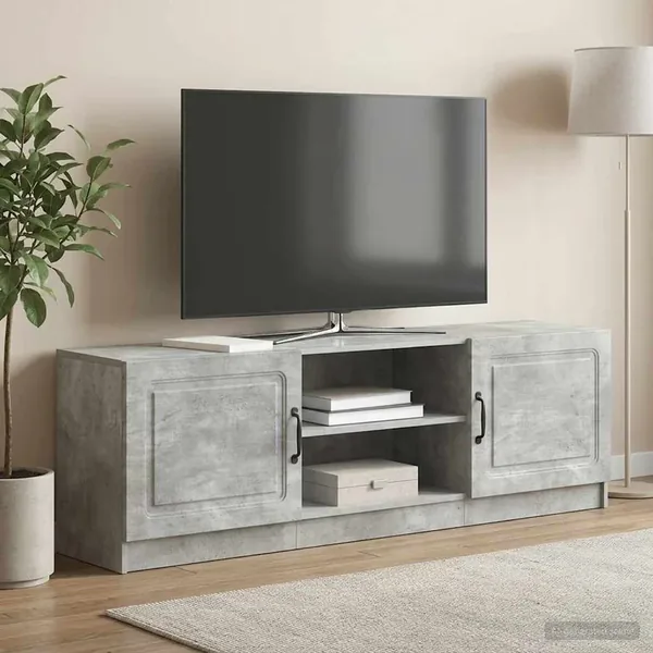 Meuble TV Gris béton 150 x 31 x 47 cm Bois d'ingénierie