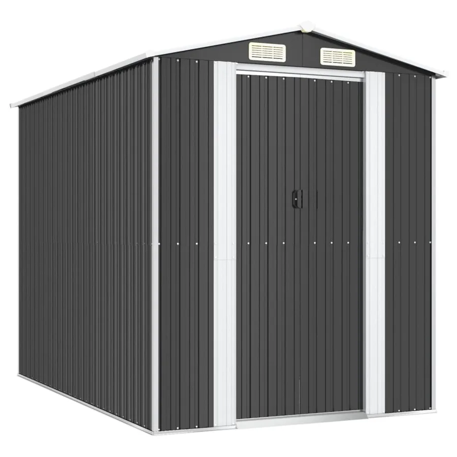 Abri de jardin Anthracite 192x274x223 cm Acier galvanisé - 2
