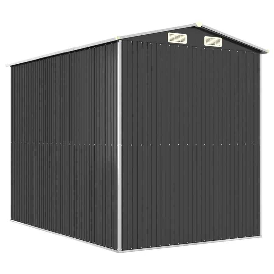 Abri de jardin Anthracite 192x274x223 cm Acier galvanisé - 6
