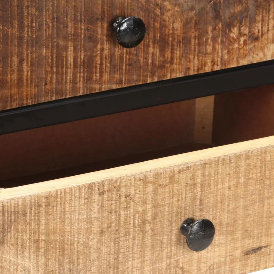 Buffet 85x30x80 cm Bois de manguier brut - 7