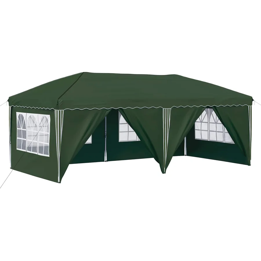 Tente de fête pop-up 575 x 288 x 245 cm Vert - 2