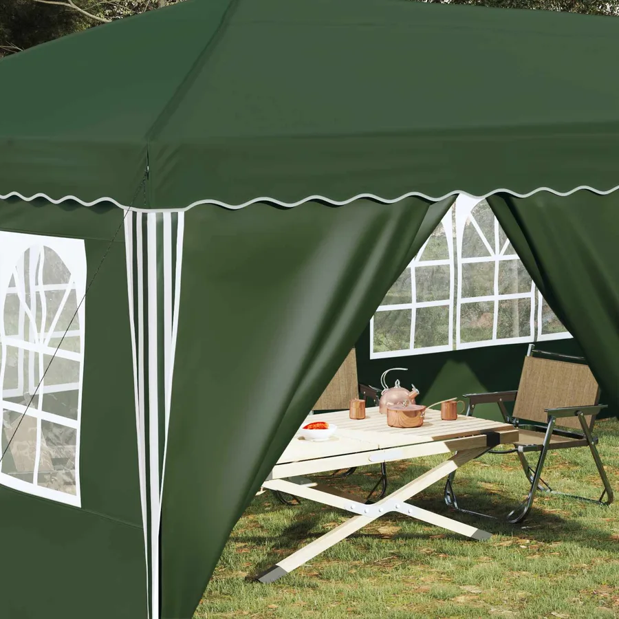Tente de fête pop-up 575 x 288 x 245 cm Vert - 3
