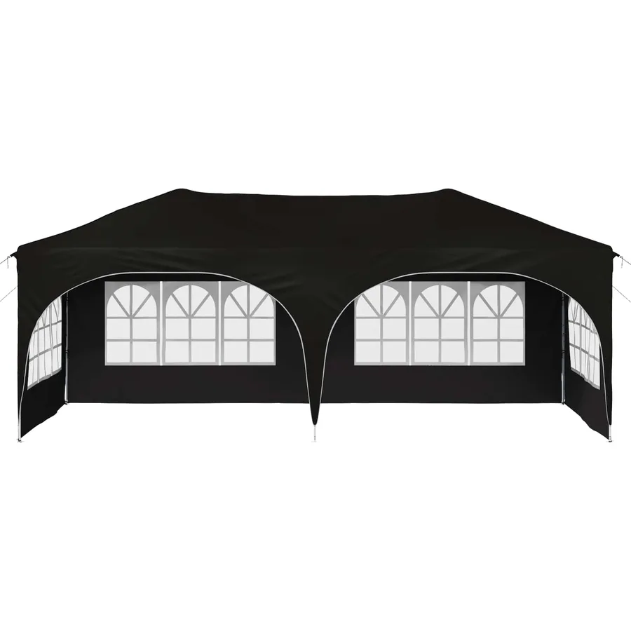 Tente de fête pop-up 575 x 288 x 245 cm Noir Tissu Oxford - 5