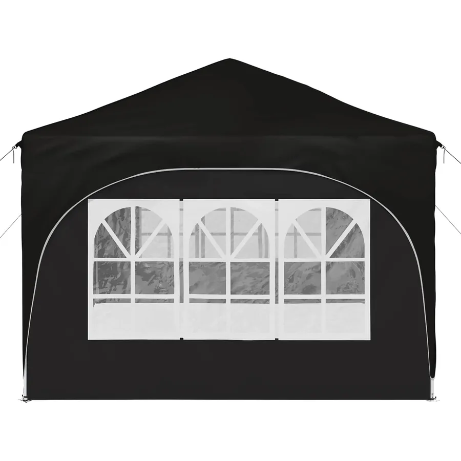 Tente de fête pop-up 575 x 288 x 245 cm Noir Tissu Oxford - 6