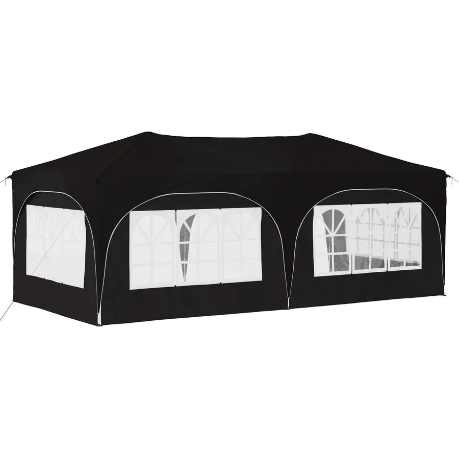 Tente de fête pop-up 575 x 288 x 245 cm Noir Tissu Oxford - 7