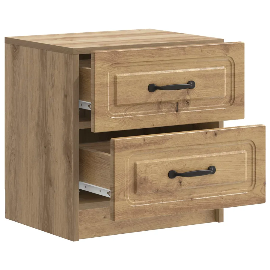 Cabinet de chevet Chêne artisanal 43 x 34,5 x 44,5 cm - 4