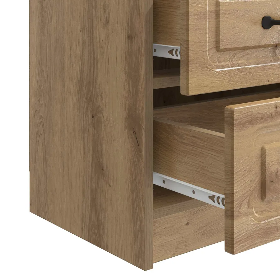 Cabinet de chevet Chêne artisanal 43 x 34,5 x 44,5 cm - 9