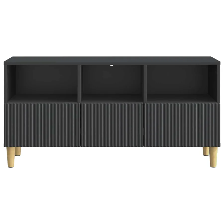 Meuble TV avec tiroir Noir 102 x 34,5 x 50 cm Bois d'ingénierie - 6