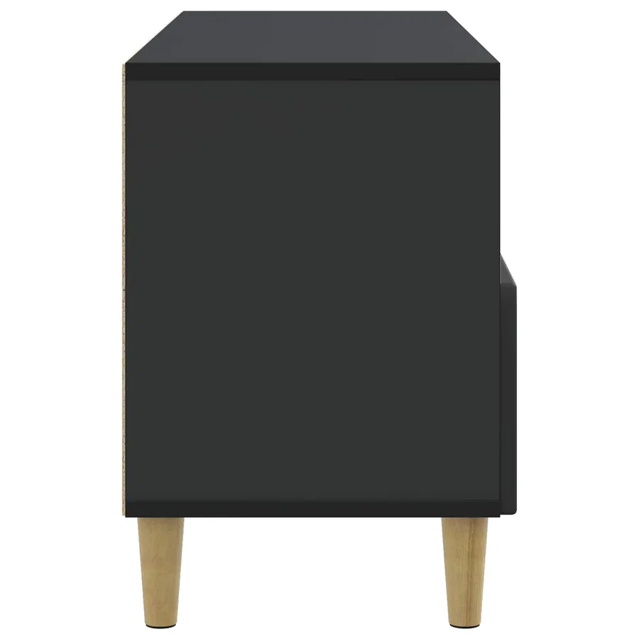 Meuble TV avec tiroir Noir 102 x 34,5 x 50 cm Bois d'ingénierie - 7