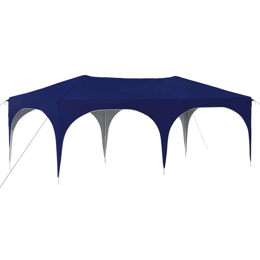 Tente de fête pop-up 575 x 288 x 245 cm Bleu Tissu Oxford - 2