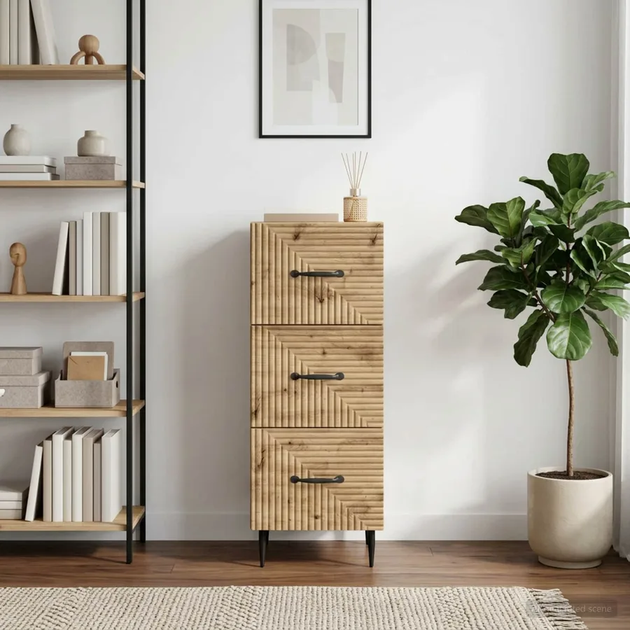 Armoire à tiroirs 33 x 34,5 x 89,5 cm Bois d'ingénierie - 4