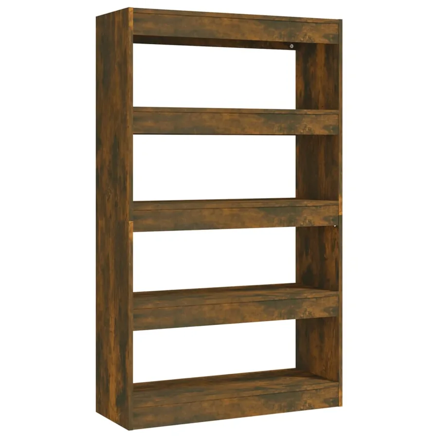 Bibliothèque/Séparateur de pièce Chêne fumé Bois d'ingénierie - 2