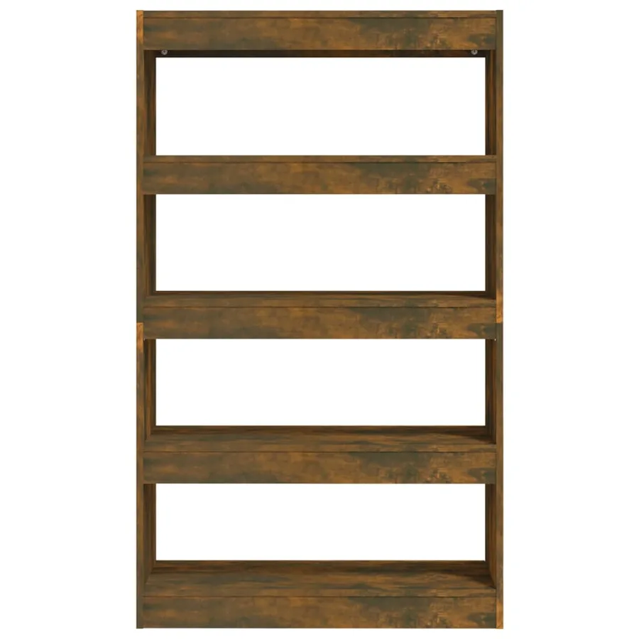 Bibliothèque/Séparateur de pièce Chêne fumé Bois d'ingénierie - 5