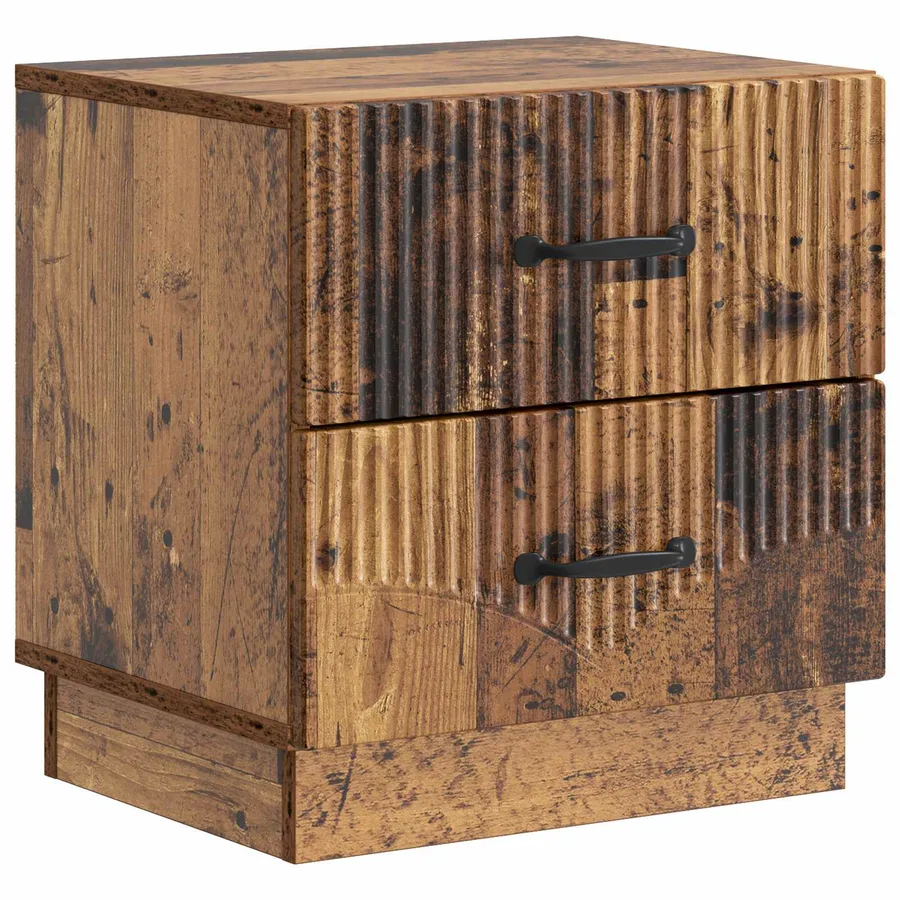 Cabinet de chevet 2 pcs Bois ancien 43 x 34,5 x 44,5 cm - 5