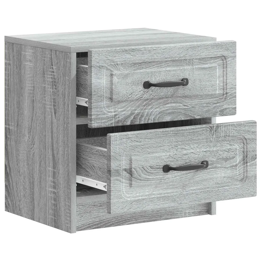Cabinet de chevet avec tiroir Sonoma gris 43 x 34,5 x 44,5 cm - 4