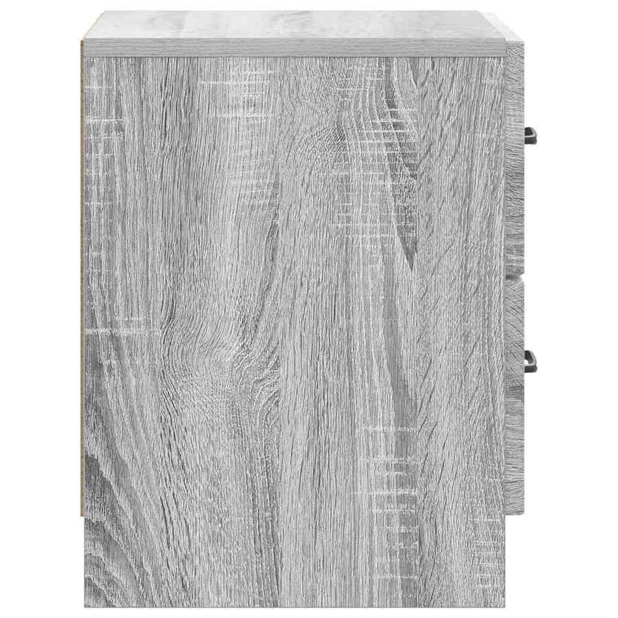 Cabinet de chevet avec tiroir Sonoma gris 43 x 34,5 x 44,5 cm - 6