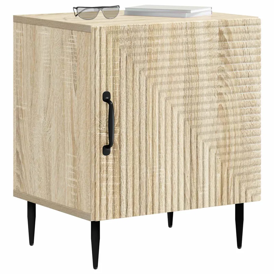 Cabinet de chevet 2 pcs Chêne Sonoma 43 x 34,5 x 50 cm - 3