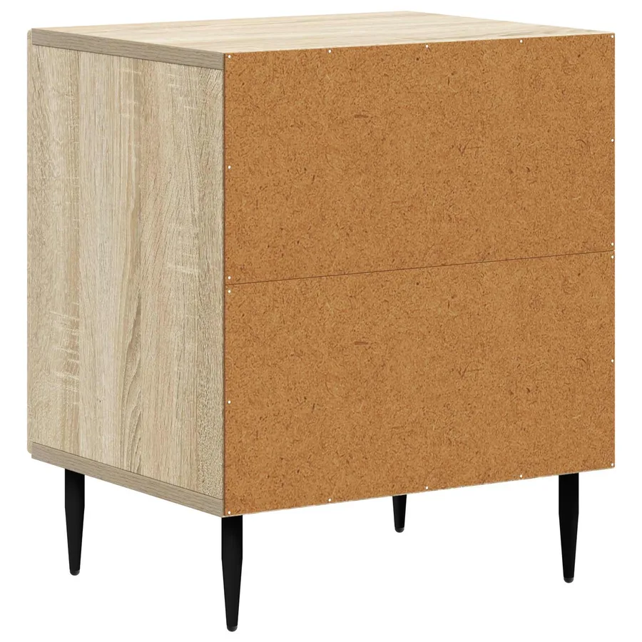 Cabinet de chevet 2 pcs Chêne Sonoma 43 x 34,5 x 50 cm - 9