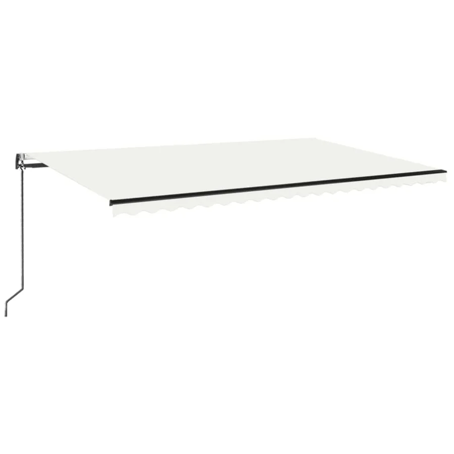 Auvent rétractable automatique 500x350 cm Crème - 2