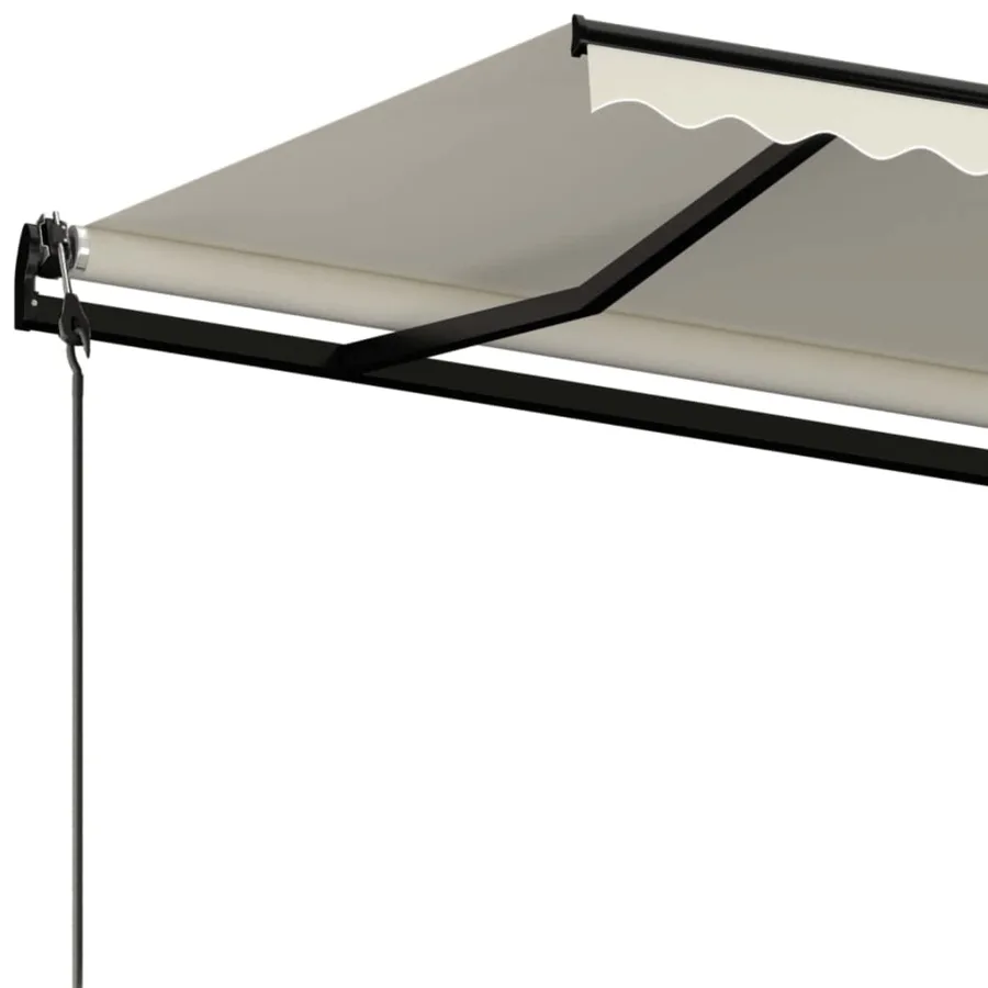 Auvent rétractable automatique 500x350 cm Crème - 5