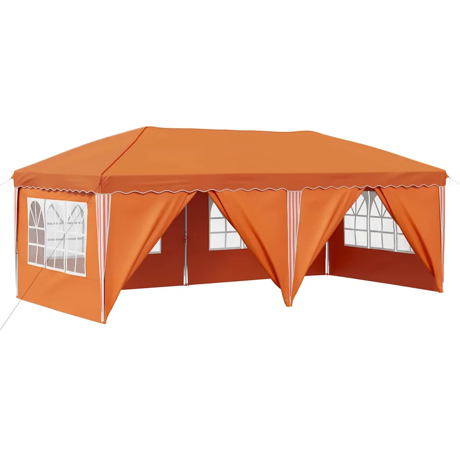 Tente de fête pop-up 575 x 288 x 245 cm Orange - 2