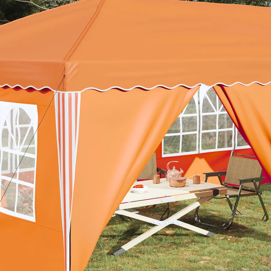 Tente de fête pop-up 575 x 288 x 245 cm Orange - 3