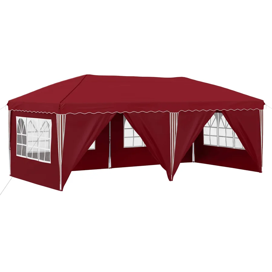 Tente de fête pop-up 575 x 288 x 245 cm Bordeaux - 2