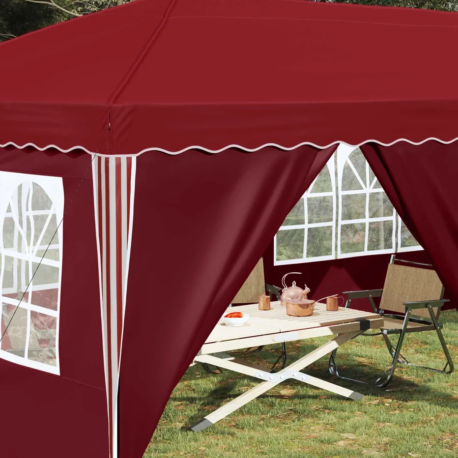 Tente de fête pop-up 575 x 288 x 245 cm Bordeaux - 3